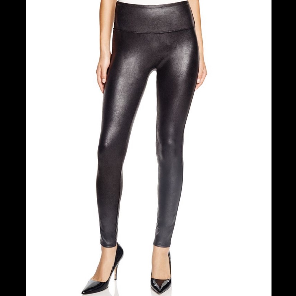 New Spanx Faux Leather High Rise Leggings M